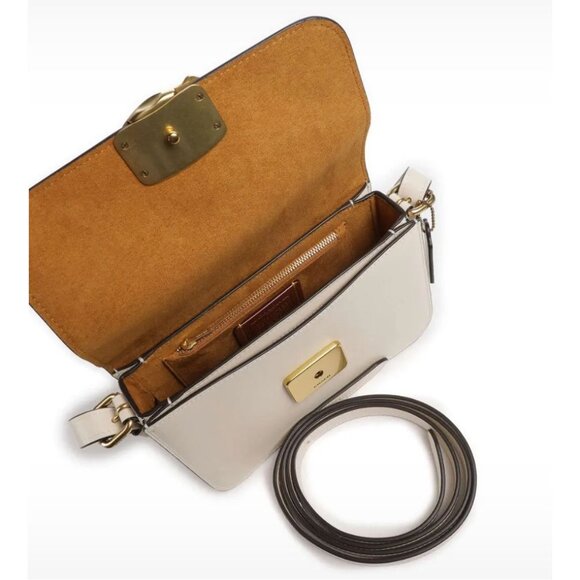 NEW!!! Coach White/Chalk Leather Sage Shoulder Bag/Crossbody with Adjustable Str - Picture 10 of 12